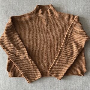 Cozy Canel Ribbed Mock Neck Women's Sweater